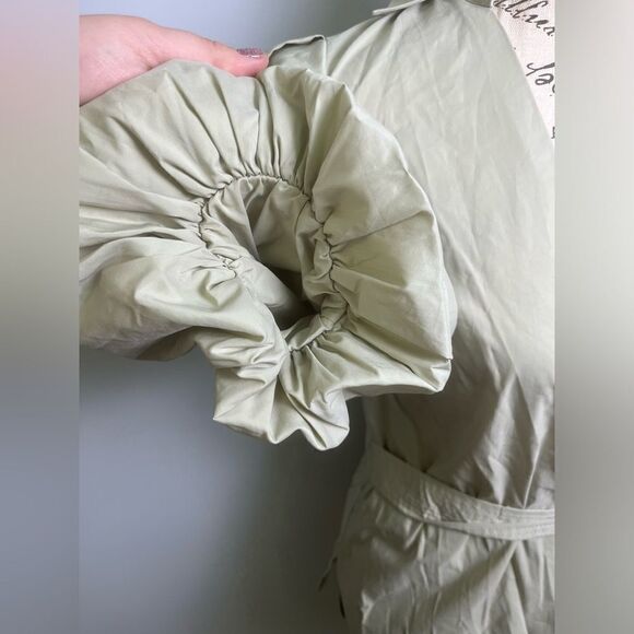 JONATHAN SIMKHAI
Waverly Cotton Poplin Wrap Blouse NWT Size XS - Picture 6 of 9